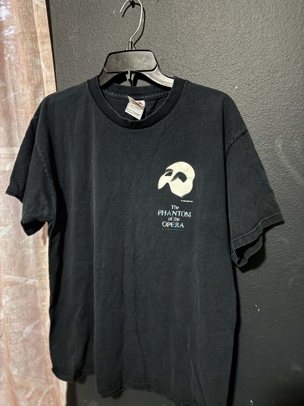 Vintage 1986 The Phantom Of The Opera Broadway Musical Graphic T-Shirt